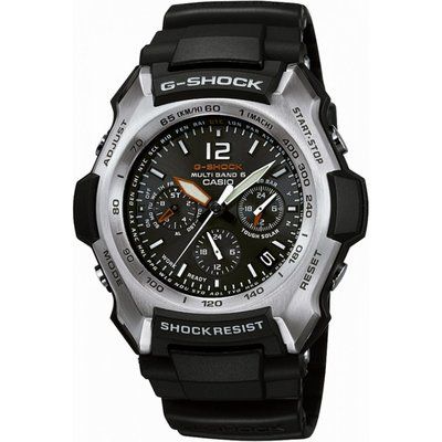 Men's Casio G-Shock Aviation Alarm Chronograph Radio Controlled Solar Powered Watch GW-2000-1AER