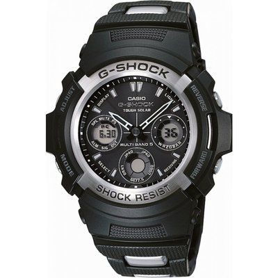 Men's Casio G-Shock Wave Ceptor Alarm Chronograph Radio Controlled Watch AWG-100C-1AER