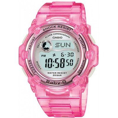 Ladies Casio Baby-G Alarm Chronograph Watch BG-3000-4BER