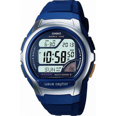 Mens Casio Wave Ceptor Alarm Chronograph Watch WV-58E-2AVES