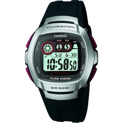 Mens Casio Classic Alarm Chronograph Watch W-210-1DVES