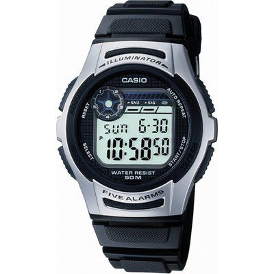 Mens Casio Sports Gear Alarm Chronograph Watch W-213-1AVES