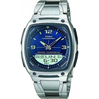 Mens Casio Alarm Chronograph Watch AW-81D-2AVES