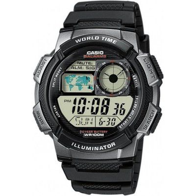 Mens Casio World Alarm Chronograph Watch AE-1000W-1BVEF