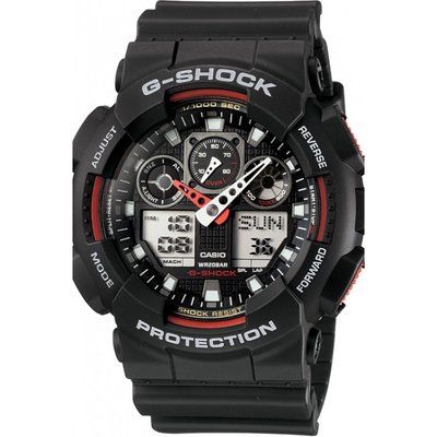Men's Casio G-Shock Alarm Chronograph Watch GA-100-1A4ER