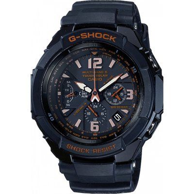 Mens Casio G-Shock Gravity Defier Alarm Chronograph Radio Controlled Watch GW-3000B-1AER