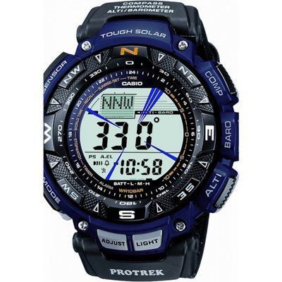 Mens Casio Pro-Trek Alarm Chronograph Watch PRG-240B-2ER