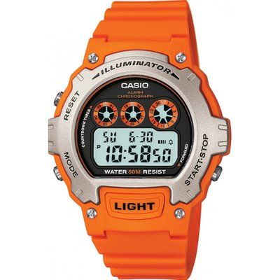 Unisex Casio Sports Alarm Chronograph Watch W-214H-4AVEF