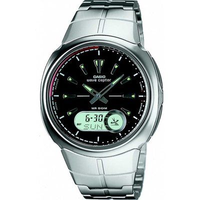 Mens Casio Wave Ceptor Alarm Chronograph Watch WVA-106HDU-1AVER