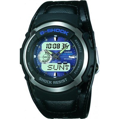 Mens Casio G-Shock Alarm Chronograph Cuff Watch G-300L-2AVES