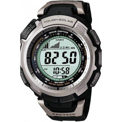 Men's Casio Pro Trek Alarm Chronograph Radio Controlled Watch PRW-1300-1VER