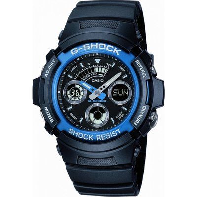 Mens Casio G-Shock Alarm Chronograph Watch AW-591-2AER