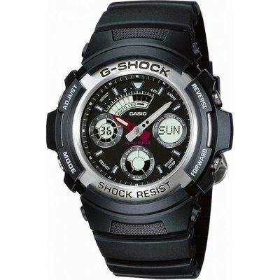 Men's Casio G-Shock Alarm Chronograph Watch AW-590-1AER