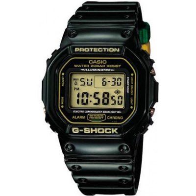 Mens Casio G-Shock Rastafarian Edition Alarm Chronograph Watch DW-5600R-3DR