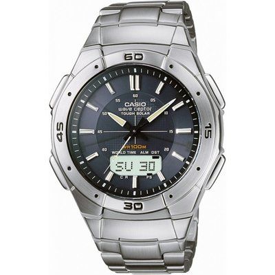 Men's Casio Wave Ceptor Alarm Chronograph Watch WVA-470DE-1AVEF