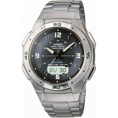 Men's Casio Wave Ceptor Titanium Alarm Chronograph Watch WVA-470TDE-1AVEF