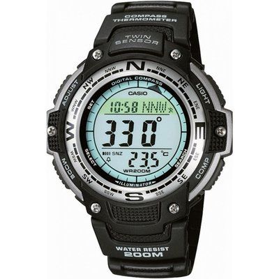 Mens Casio Pro Trek Alarm Chronograph Watch SGW-100-1VEF