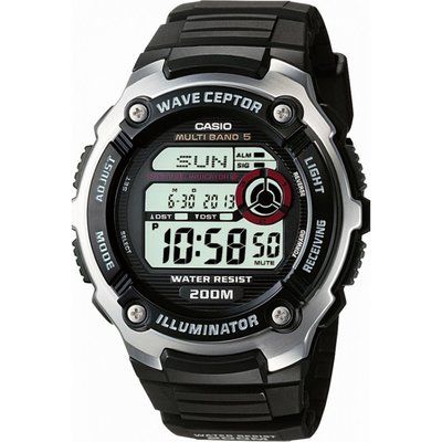 Mens Casio Wave Ceptor Alarm Chronograph Radio Controlled Watch WV-200U-1AVEF