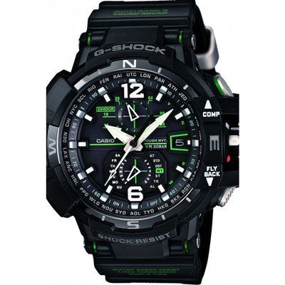 Men's Casio G-Shock Premium Gravity Defier Alarm Chronograph Radio Controlled Watch GW-A1100-1A3ER