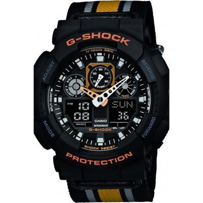 Mens Casio G-Shock Alarm Chronograph Watch GA-100MC-1A4ER