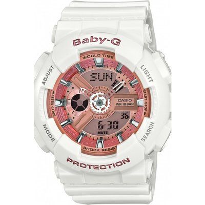 Ladies Casio Baby-G Alarm Chronograph Watch BA-110-7A1ER
