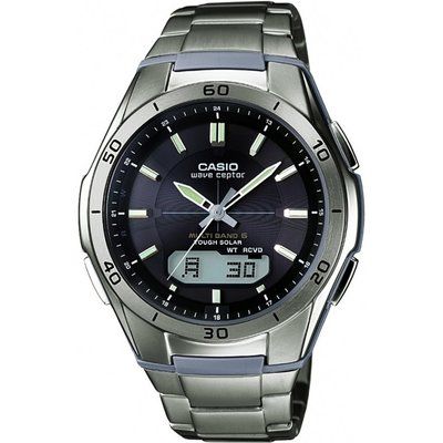Men's Casio Waveceptor Titanium Alarm Chronograph Radio Controlled Watch WVA-M640TD-1AER