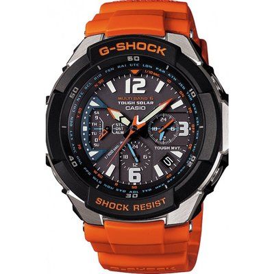 Men's Casio G-Shock Gravity Defier Alarm Chronograph Radio Controlled Watch GW-3000M-4AER