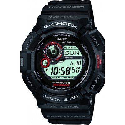 Mens Casio G-Shock Waveceptor Mudman Alarm Chronograph Watch GW-9300-1DR