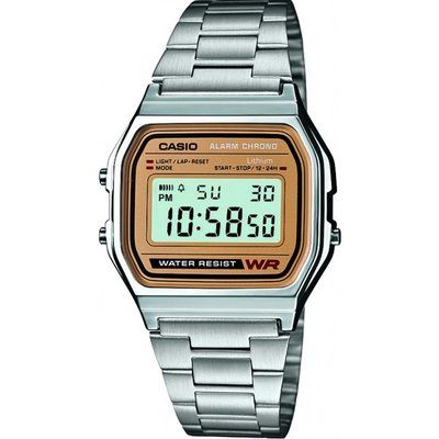 Unisex Casio Classic Alarm Chronograph Watch A158WEA-9EF