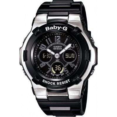 Ladies Casio Baby-G Alarm Chronograph Watch BGA-110-1B2ER