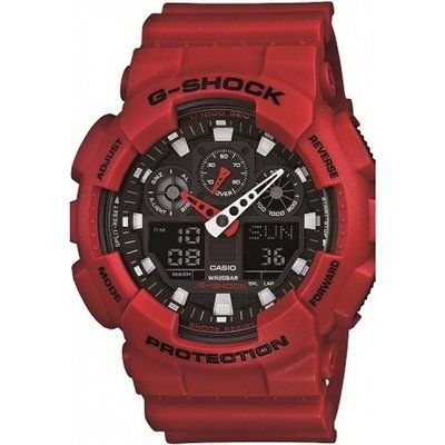 Men's Casio G-Shock Alarm Chronograph Watch GA-100B-4AER