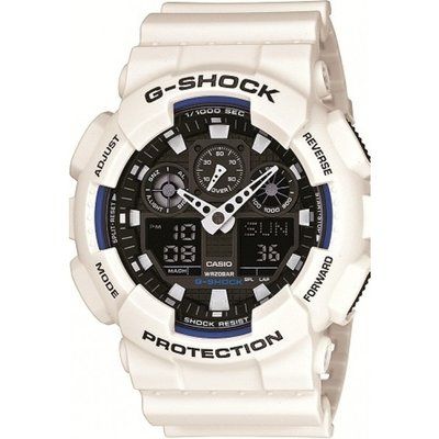 Mens Casio G-Shock Alarm Chronograph Watch GA-100B-7AER