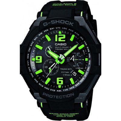 Mens Casio Premium G-Shock Gravity Defier Alarm Chronograph Radio Controlled Watch GW-4000-1A3ER