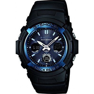 Mens Casio G-Shock Waveceptor Alarm Chronograph Radio Controlled Watch AWG-M100A-1AER