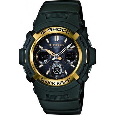 Mens Casio G-Shock Waveceptor Alarm Chronograph Watch AWG-M100A-3AER