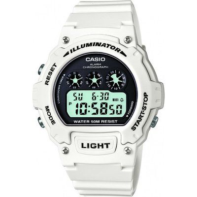 Mens Casio Sport Alarm Chronograph Watch W-214HC-7AVEF