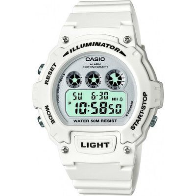 Mens Casio Sport Alarm Chronograph Watch W-214HC-7BVEF