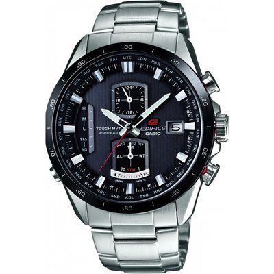 Mens Casio Premium Edifice Alarm Chronograph Radio Controlled Watch EQW-A1110DB-1AER