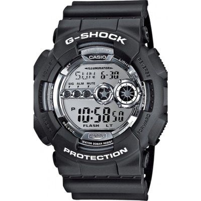 Mens Casio G-Shock Alarm Chronograph Watch GD-100BW-1ER