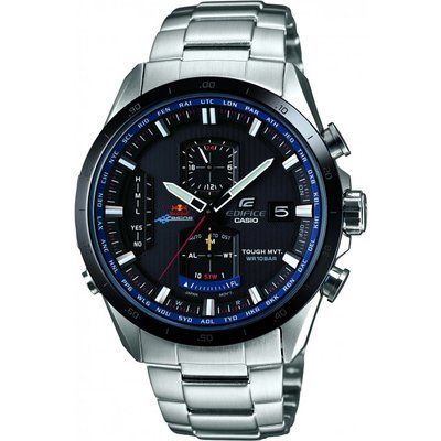 Mens Casio Premium Edifice Red Bull Limited Edition Alarm Chronograph Radio Controlled Watch EQW-A1110RB-1AER