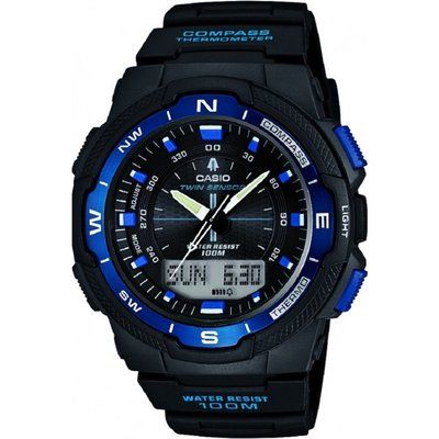 Mens Casio Sports Gear Compass Thermometer Alarm Chronograph Watch SGW-500H-2BVER