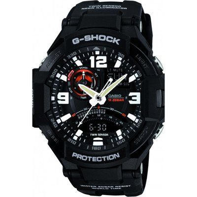 Mens Casio G-Shock Sky Cockpit Alarm Chronograph Watch GA-1000-1AER