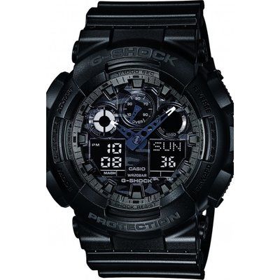 Men's Casio G-Shock Alarm Chronograph Watch GA-100CF-1AER