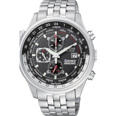 Mens Citizen Red Arrows World Time Chronograph Watch CA0080-54E