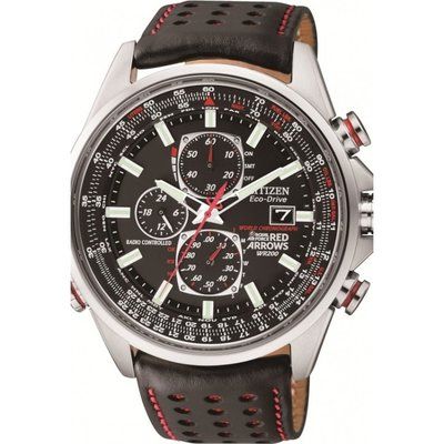Mens Citizen Red Arrows A-T Chronograph Radio Controlled Watch AT8060-09E