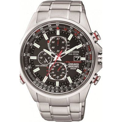 Mens Citizen Red Arrows A-T Chronograph Radio Controlled Watch AT8060-50E