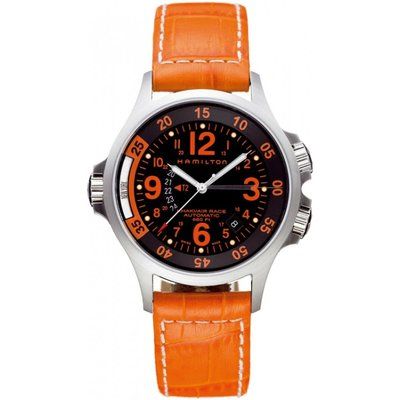 Mens Hamilton Khaki Air Race GMT Automatic Watch H77665973