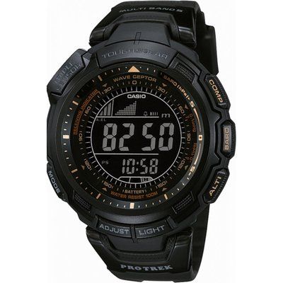 Men's Casio Pro Trek Alarm Chronograph Radio Controlled Watch PRW-1300Y-1VER