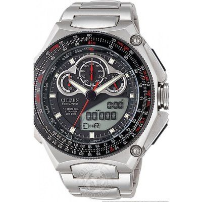 Men's Citizen Promaster SST Titanium Alarm Chronograph Eco-Drive Watch JW0030-55E