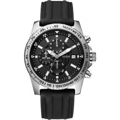 Mens Guess Racetrack Chronograph Watch W14044G1